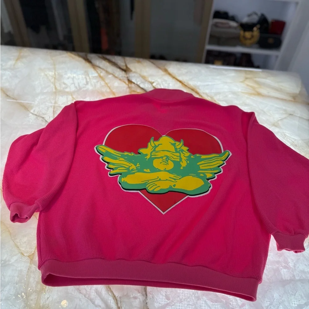 Boys Lie Pink Sweatpants and Sweatshirt Set - Picture 9 of 10